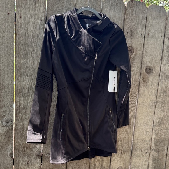 Mondetta Black Women's Trench Coat - Picture 1 of 13